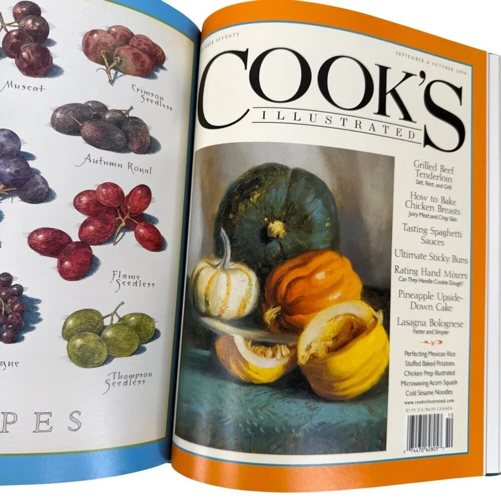 Cooks‎ Illustrated 2004 Annual Cookbook Hardcover Bound Volume Complete Year